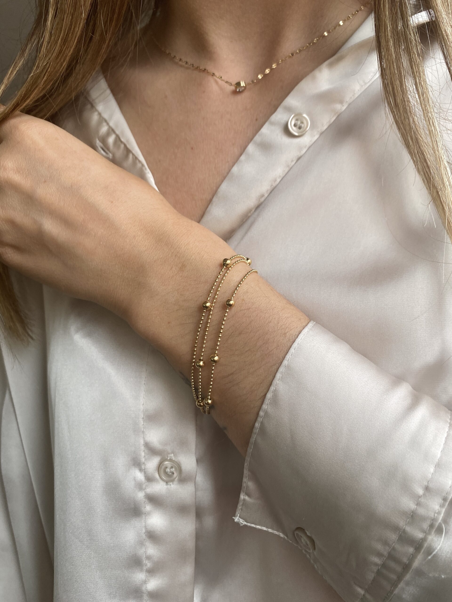 Bracelet tendance perles tubes avec cadenas - OLYMPIA NOIR classique – Les  jolis hasards